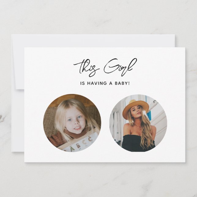 Convite Chá de fraldas de Fotografia da Antiga Escola Eleg (Frente)