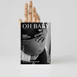 Convite Chá de fraldas de fotos de cobrir para revistas br