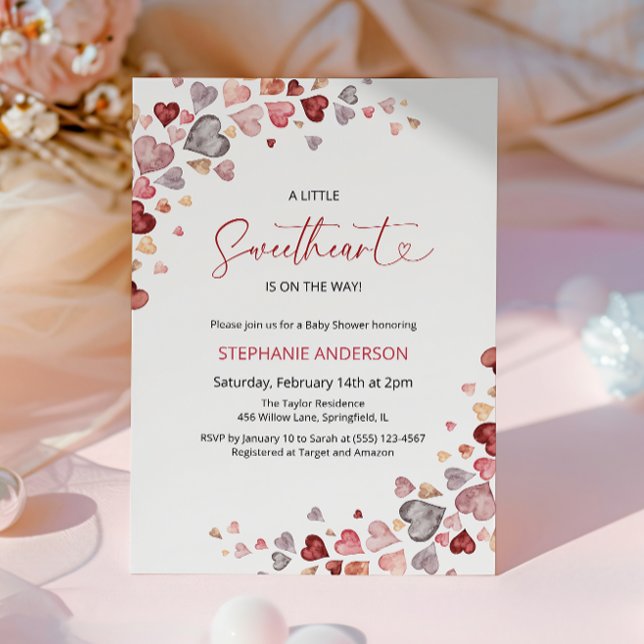 Convite Chá de fraldas de Garota Doce (Criador carregado)