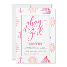 Chá de fraldas de Garota Náutica da Aquarela