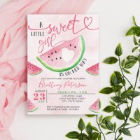 Chá de fraldas de Garota Rosa de Melancia