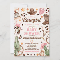 Chá de fraldas de Garota Wild West Rodeo Ranch