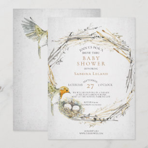 Convite Chá de fraldas de gêmeos do Rick e do Nest Drive