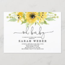 Chá de fraldas de girassol