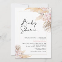 Chá de fraldas de Grama Mauve Boho Pampas Rosa