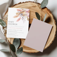Chá de fraldas de Grama Pampas Floral Rosa Boho