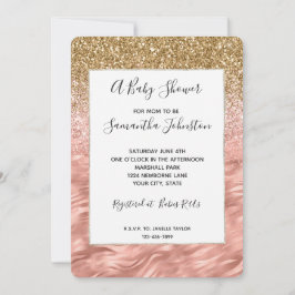 Convite Chá de fraldas de Impressão de Zebra Cinza-Rosa-Ch