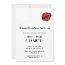 Chá de fraldas de joaninha doce