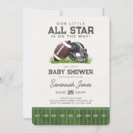Convite Chá de fraldas de jogador All Star