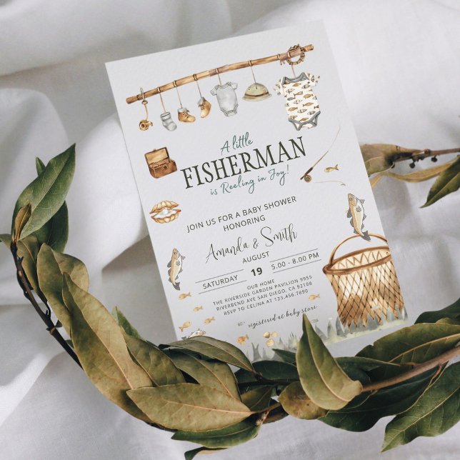 Convite Chá de fraldas De Joy Fish Boy (Criador carregado)