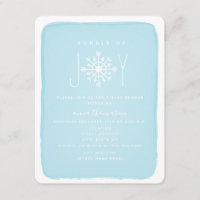Chá de fraldas De Joy Snowflake - Azul
