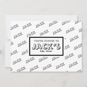 Convite Chá de fraldas de lançamento personalizável