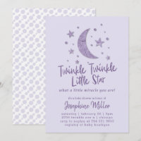 Chá de fraldas de Lavanda Twinkle Little Star