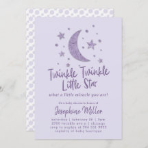Chá de fraldas de Lavanda Twinkle Little Star