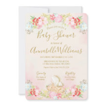 Chá de fraldas de Leite de Bebê de Aquarela