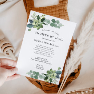 Convite Chá de fraldas de Longa Distância por Email