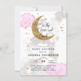 Convite Chá de fraldas de lua