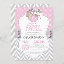 Chá de fraldas de Macaco Rosa, Cinza Branca