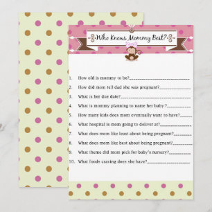 Convite Chá de fraldas De Macacos Que Conhece O Melhor Jo