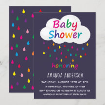 Chá de fraldas de Menino Colorido Moderno