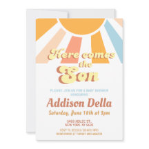 Chá de fraldas de Menino Sonho com Sol Retroativo