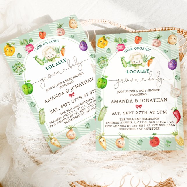 Convite Chá de fraldas De Mercado Para Criadores De Bebês  (Criador carregado)