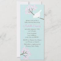 Chá de fraldas de Mint e Pink Birds