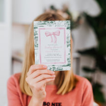 Chá de fraldas de Monograma de Chinoiserie cor-de-