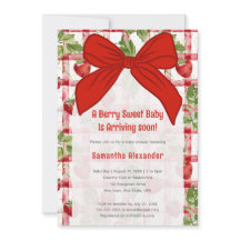 Chá de fraldas de morango