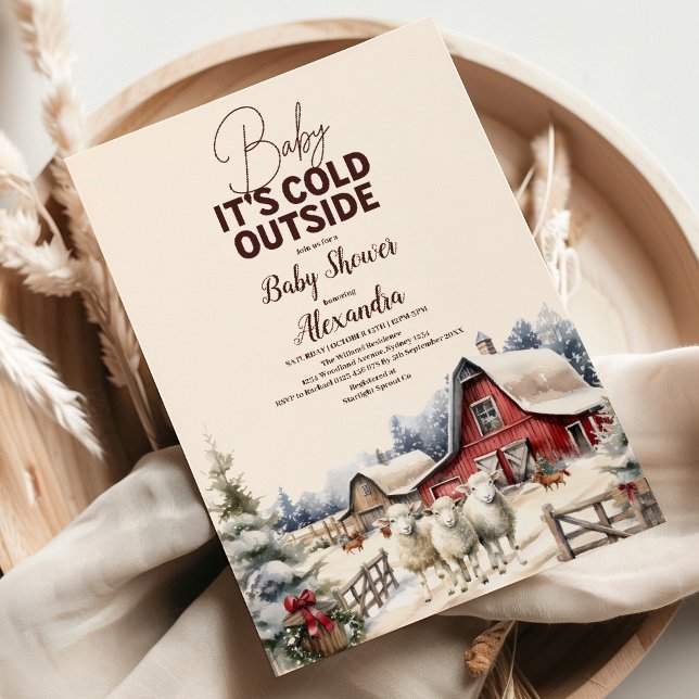 Convite Chá de fraldas de Natal para as explorações de inv (Criador carregado)