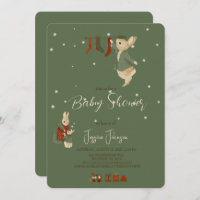 Chá de fraldas de natal Rabbit Peter