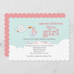 Convite Chá de fraldas de NEVE de Carregando de Storey