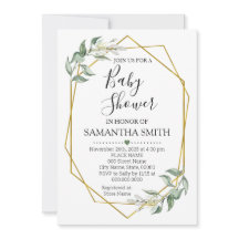 Chá de fraldas de ouro verde Mãe minimalista para