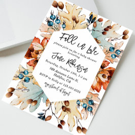 Convite Chá de fraldas de outono em Love Foliage Berries