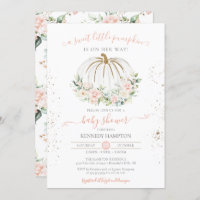 Chá de fraldas de outono rosa suave de abóbora doc