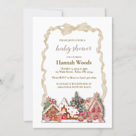 Convite Chá de fraldas de pão-duro