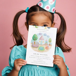 Convite Chá de fraldas de Pastel em Cuta Essencial