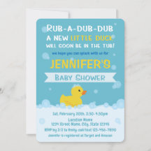 Chá de fraldas de pata de borracha Sexo neutro