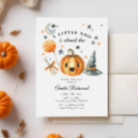 Convite Chá de fraldas de Pequeno Boo de Abóbora<br><div class="desc">Halloween Pumpkin Little Boo Chá de fraldas Convite</div>