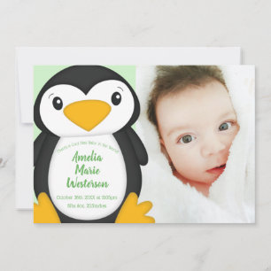 Convite Chá de fraldas de pinguim
