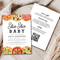 Chá de fraldas de Pizza Bebê com Fatia de Uma Fati