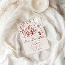 Chá de fraldas de Pizza Bebê Fatia Fatia