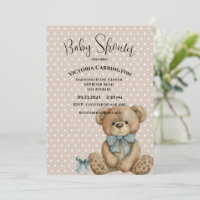 Chá de fraldas de Polkadots para Aquarelas do Urso