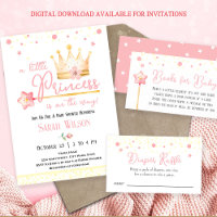 Chá de fraldas de Princesa Rosa