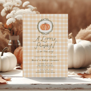 Convite Chá de fraldas De Pumpkin