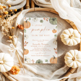 Convite Chá de fraldas de queda | Boho A Little Pumpkin