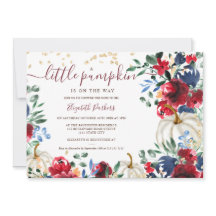 Chá de fraldas de queda de abóbora floral russa bu