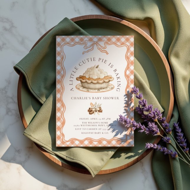 Convite Chá de fraldas de queda do Arco coquete (Criador carregado)