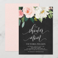 Chá de fraldas de Queda Floral do Blush do Quadro