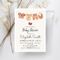 Chá de fraldas de roupas do Boho Baby